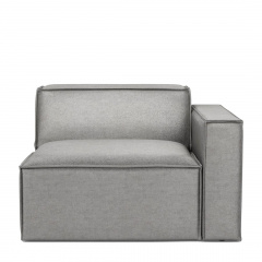 The Jagger Corner Right, velvet, platinum