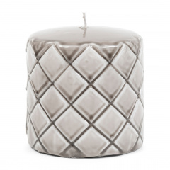 Pillar Candle Diamond flax 9,6x10