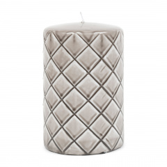 Pillar Candle Diamond flax 9,5x15