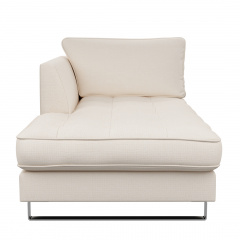 West Houston Chaise Longue Right, celtic weave, chelsea flax