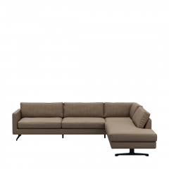 The Camille Corner Sofa Right, celtic weave, melting silver