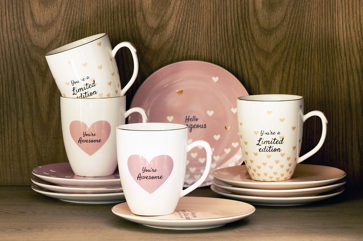 1+1 Free on With Love tableware