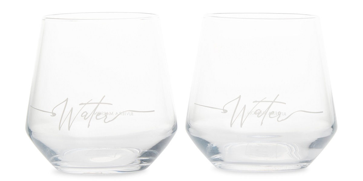 Moreel drie tot nu RM Water Glass 2 pcs | Rivièra Maison